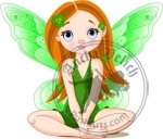 Little cute green fairy for St. Patricks Day (sold out)